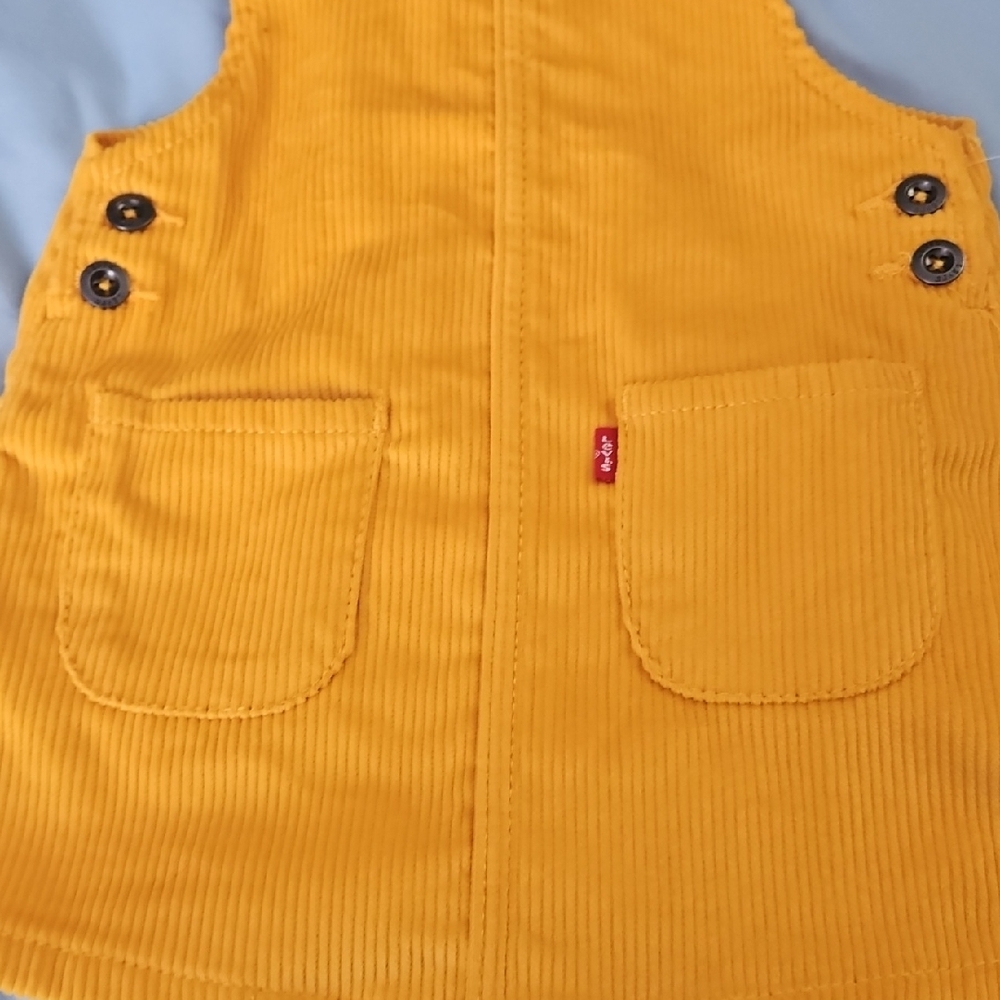Levi's Yellow Kids Overalls - Picture 7 of 8